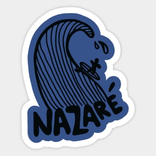 Nazare big surfer Nazare big surfing big surf love surfing Portugal Sticker